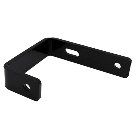 flat u shaped black metal bracket|metal u brackets surface mount.